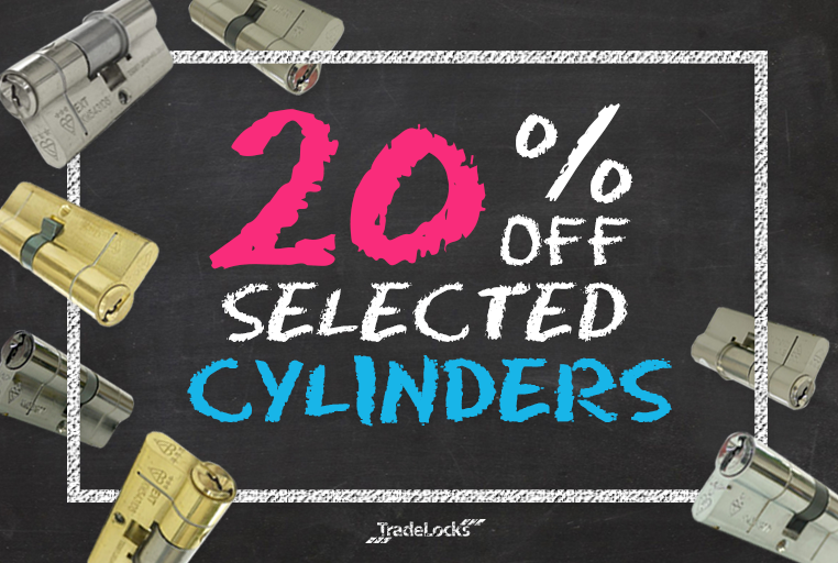 Secure more than savings with 20% off selected cylinders at TradeLocks!